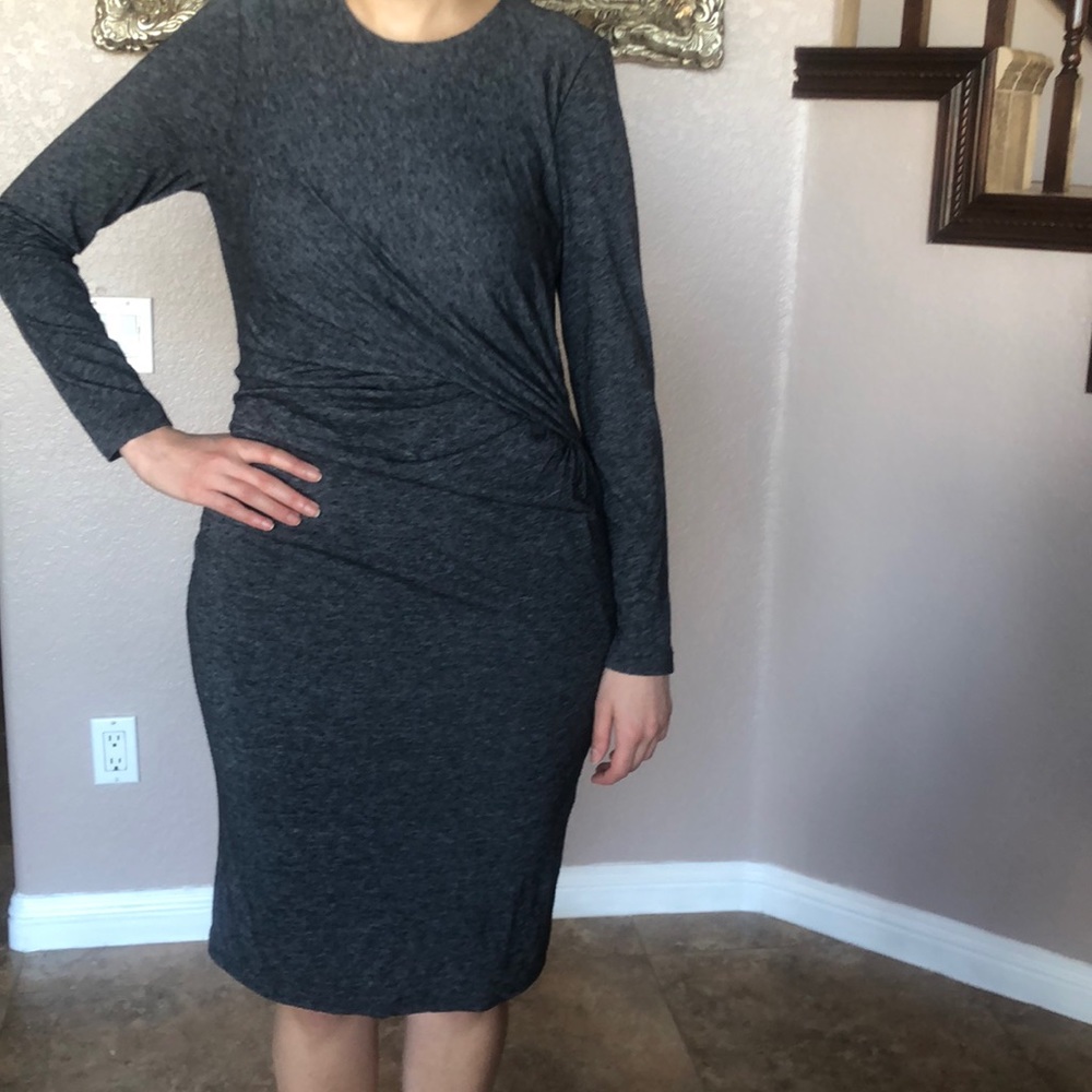 Gray Midi Dress